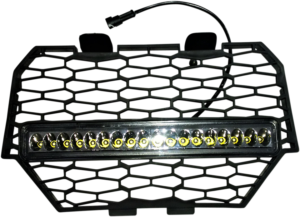 Grille Insert with 16" LED Light Bar - 16-18 RZR 1000
