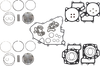 Top End Piston Kit - Brute Force KVF750 4x4i/Teryx KRF750 4x4 - 84.95 mm