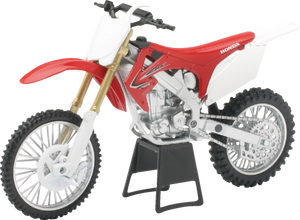 Honda CRF250R Dirt Bike - 1:12 Scale - Red/White/Black - Lutzka's Garage