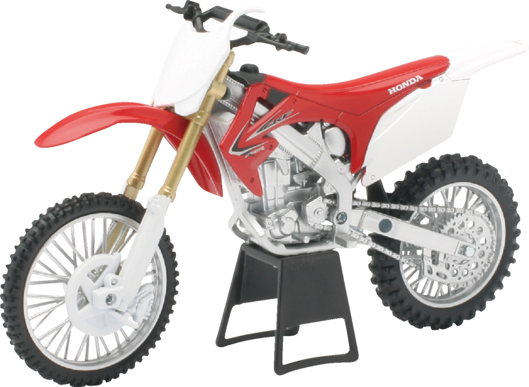 Honda CRF250R Dirt Bike - 1:12 Scale - Red/White/Black - Lutzka's Garage