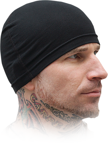 Stretch Skullcap - Black - Lutzka's Garage