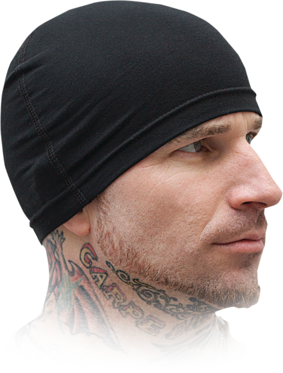 Stretch Skullcap - Black - Lutzka's Garage