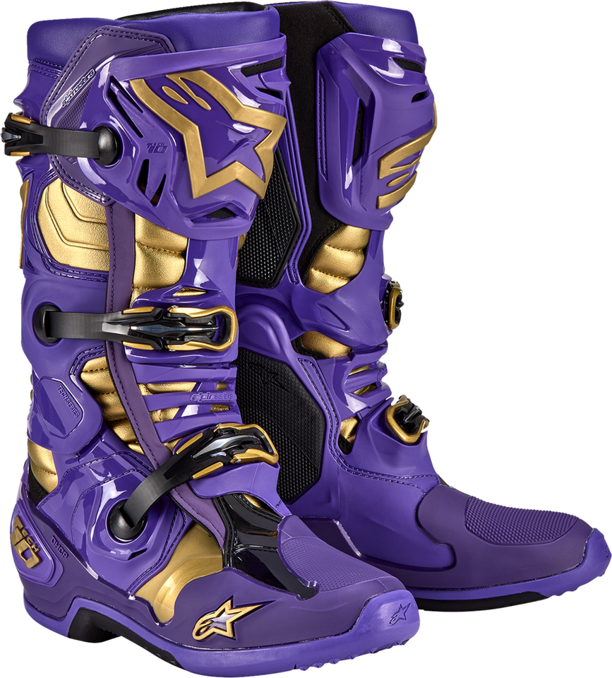 Limited Edition Salt Lake Tech 10 Boots - Purple/Gold/Black - US 8 - Lutzka's Garage