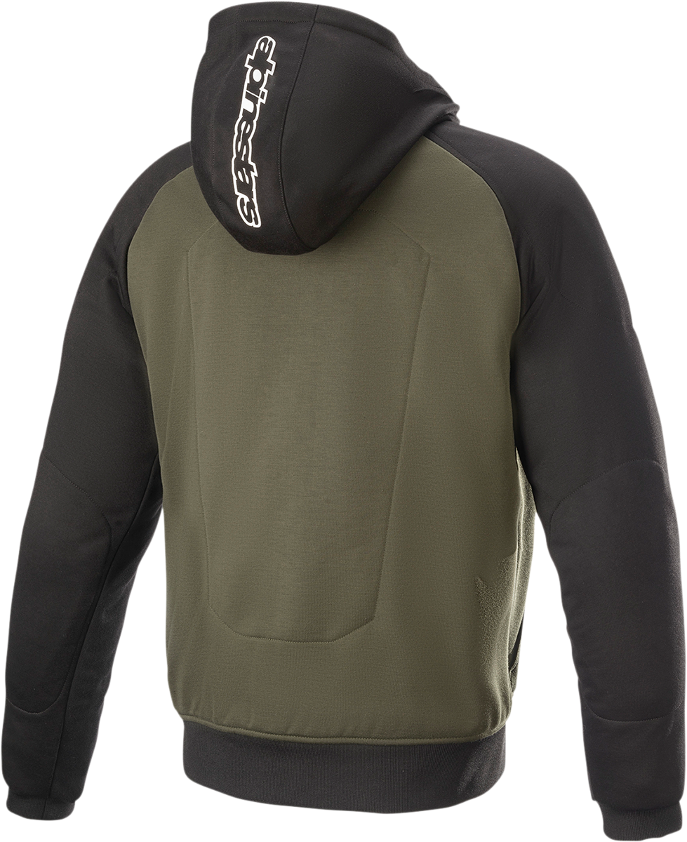 Chrome Hoodie - Black/Green - XL - Lutzka's Garage