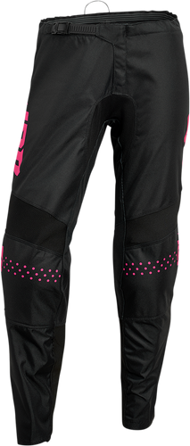 Womens Sector Minimal Pants - Black/Pink - 3/4 - Lutzka's Garage