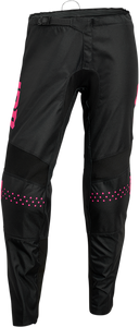 Womens Sector Minimal Pants - Black/Pink - 3/4 - Lutzka's Garage