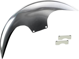 Cafe Front Fender - 21" - Chrome Spacers