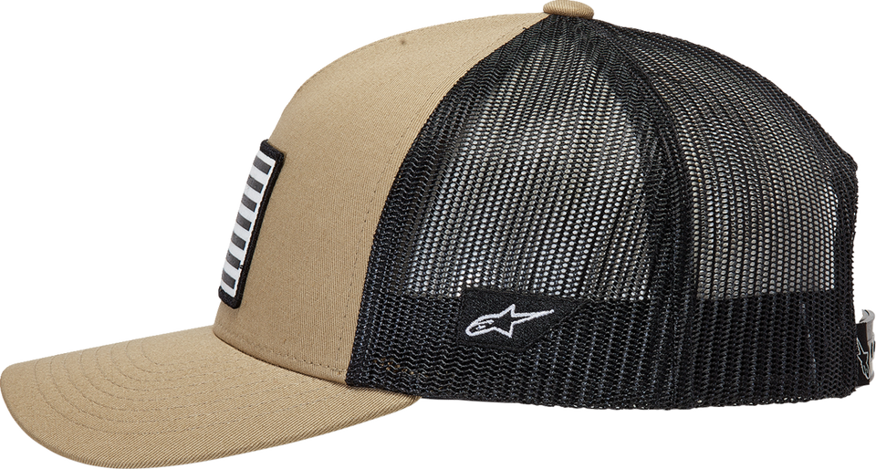 Flag Snapback Hat - Sand/Black - One Size - Lutzka's Garage