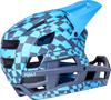 DH Invader Helmet - LTD Glitch - Matte Navy/Cyan - L-2XL