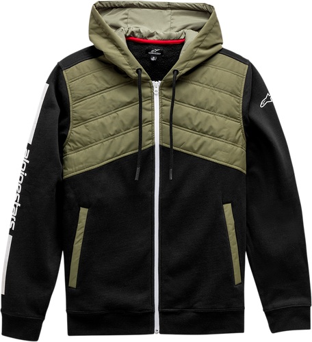 Alltime Hybrid Jacket - Black/Olive - Medium - Lutzka's Garage