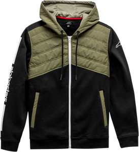 Alltime Hybrid Jacket - Black/Olive - Medium - Lutzka's Garage