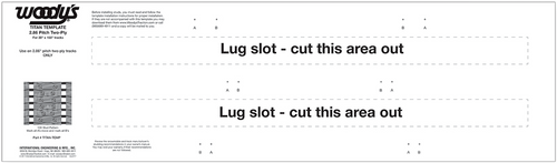 Studding Template - Track - 155