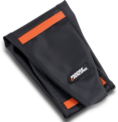 Ribbed Seat Cover - Black Cover/Orange Ribs