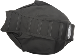 6-Ribbed Seat Cover - Black Ribs/Black Top/Black Sides