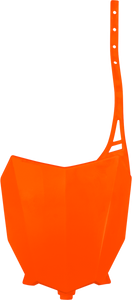 Front Number Plate - Fluorescent Orange