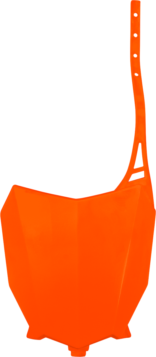 Front Number Plate - Fluorescent Orange