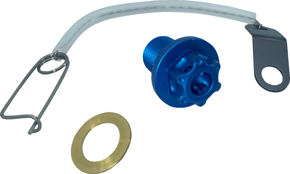 Magnetic Drain Plug - M12 x 1.25 x 17 mm - Blue - Lutzka's Garage