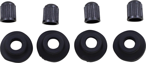 Valve Stem Grommet/Cap - Black - 4 Pack - Lutzka's Garage