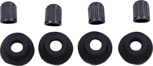 Valve Stem Grommet/Cap - Black - 4 Pack - Lutzka's Garage