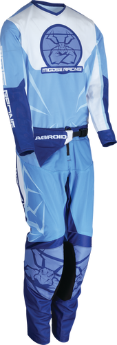 Youth Agroid Mesh Jersey - Blue/White - XS - Lutzka's Garage