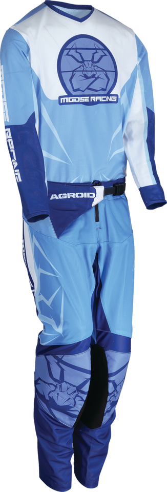 Youth Agroid Mesh Jersey - Blue/White - XS - Lutzka's Garage