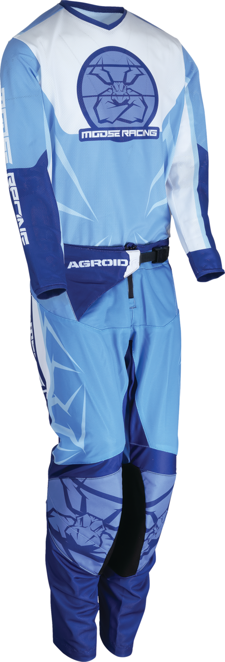 Youth Agroid Mesh Jersey - Blue/White - XS - Lutzka's Garage