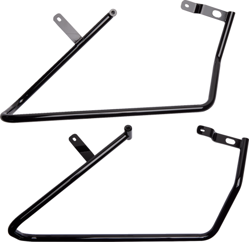 Saddlebag Mount Brackets - Black - XL 94-20 - Lutzka's Garage