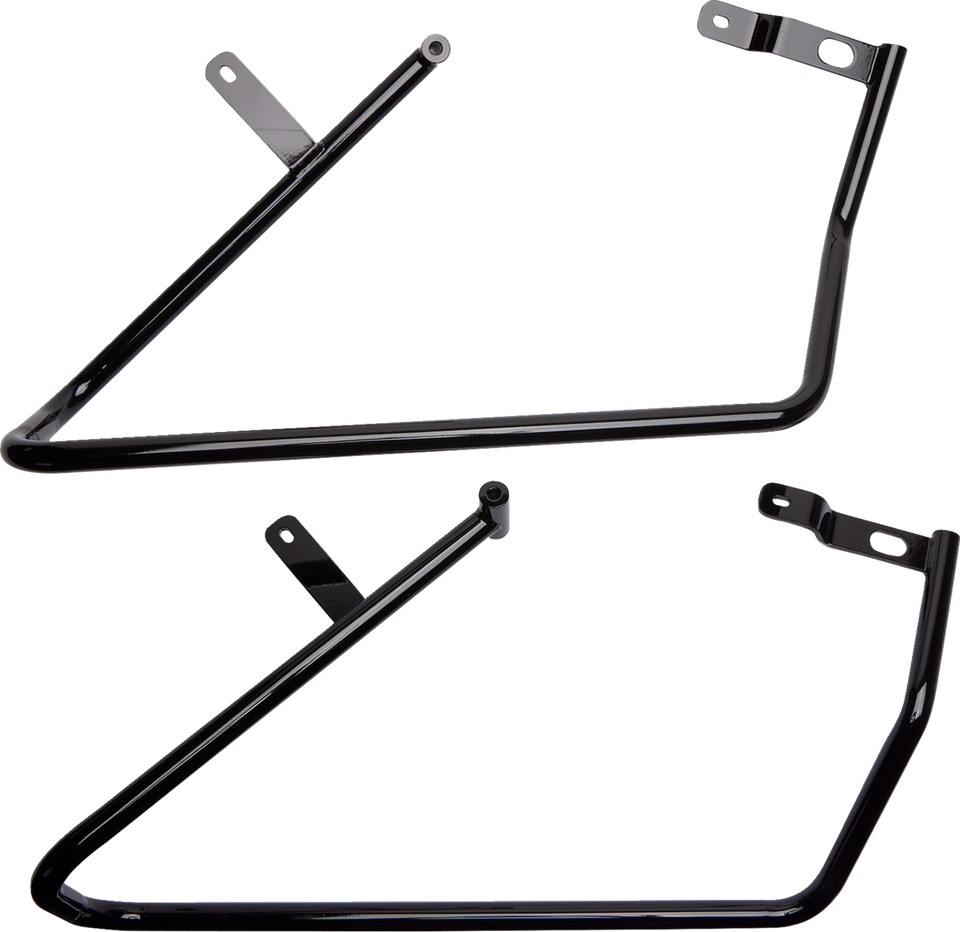 Saddlebag Mount Brackets - Black - XL 94-20 - Lutzka's Garage