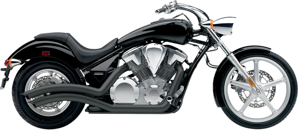 Speedster Swept Exhaust - Black - VT1300 - Lutzka's Garage