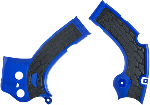 X-Grip Frame Guards - Blue/Black - YZ 250F/450F/WR250F/450F - Lutzka's Garage