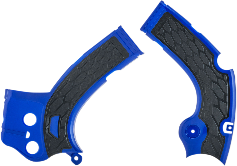 X-Grip Frame Guards - Blue/Black - YZ 250F/450F/WR250F/450F - Lutzka's Garage