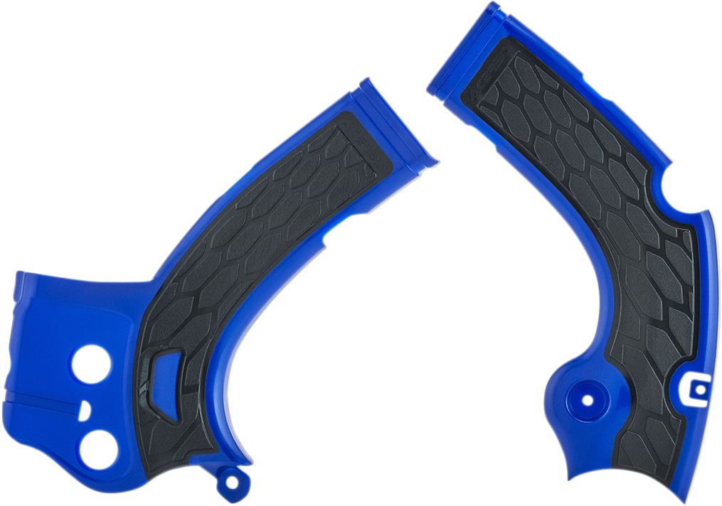 X-Grip Frame Guards - Blue/Black - YZ 250F/450F/WR250F/450F - Lutzka's Garage