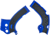 X-Grip Frame Guards - Blue/Black - YZ 250F/450F/WR250F/450F - Lutzka's Garage