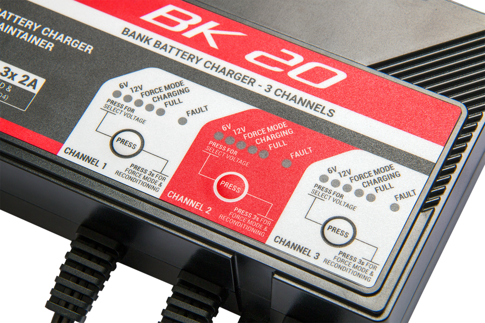 Charger - BK20 - 12V - 3 x 2A