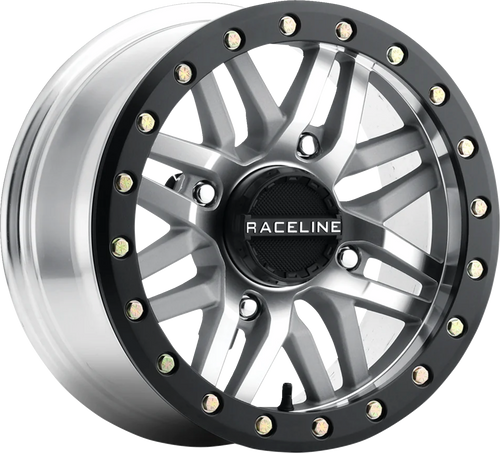 Wheel - Ryno - Beadlock - Front/Rear - Machined/with Black Ring - 15x7 - 4/137 - 5+2 (+10 mm)