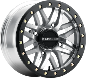 Wheel - Ryno - Beadlock - Front/Rear - Machined/with Black Ring - 15x7 - 4/137 - 5+2 (+10 mm)