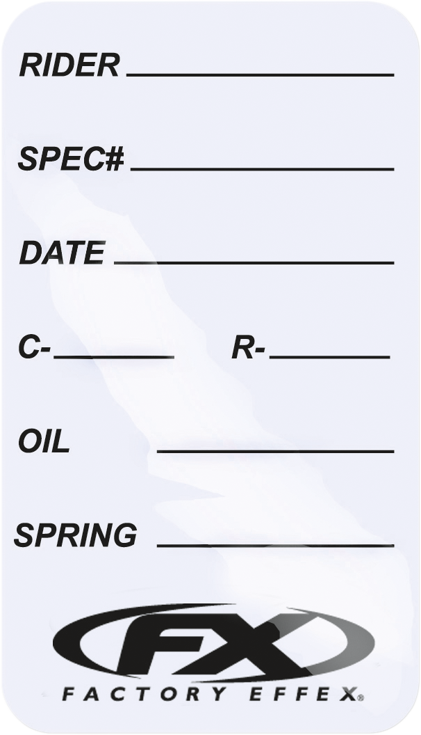 Suspension Spec Stickers