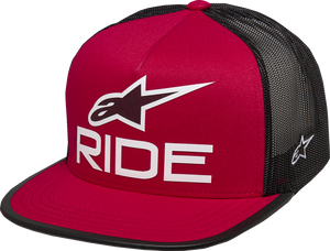 Ride 4.0 Trucker Hat - Red/Black/White - One Size - Lutzka's Garage