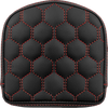 Road Sofa Sissy Bar Pad - Honeycomb - Red Stitching