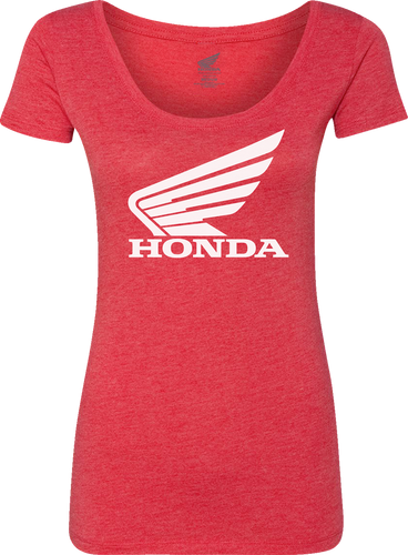 Womens Honda Wing T-Shirt - Red - Small - Lutzka's Garage