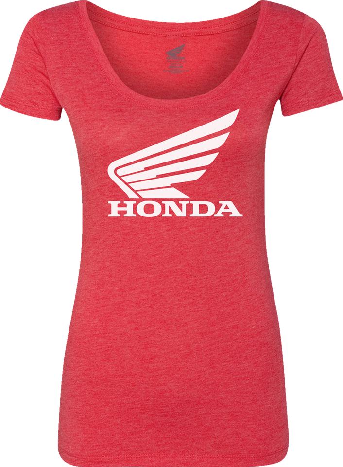 Womens Honda Wing T-Shirt - Red - Small - Lutzka's Garage