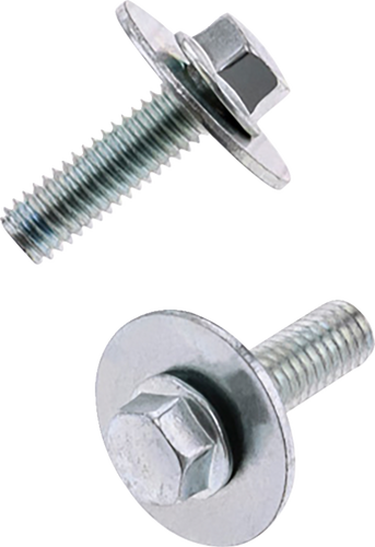 Bolts with Washers - Hex/Flange - M6 x 20 - 10 Pack