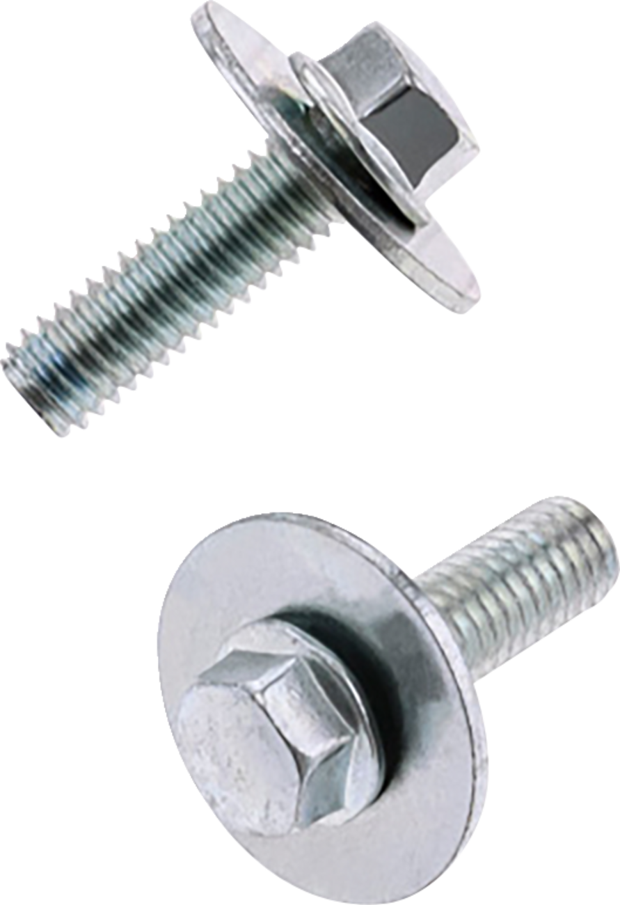 Bolts with Washers - Hex/Flange - M6 x 20 - 10 Pack