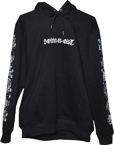 Down-N-Out Cheating Death Hoodie - Black - Medium - Lutzka's Garage