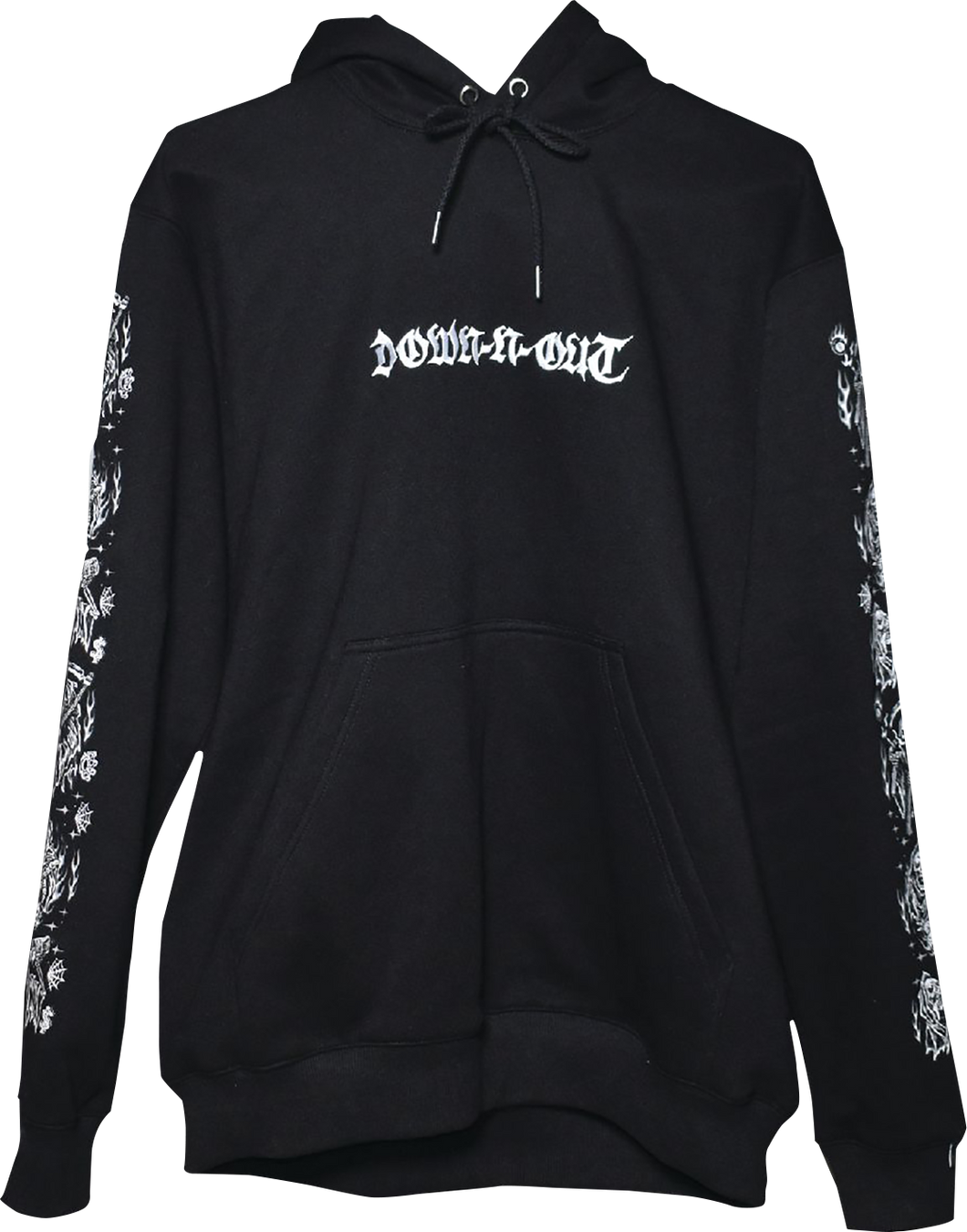 Down-N-Out Cheating Death Hoodie - Black - Medium - Lutzka's Garage