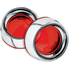 Deep Dish Bezels - Chrome/Red Lens