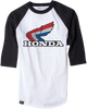 Vintage Honda Baseball T-Shirt - White/Black - Medium - Lutzka's Garage