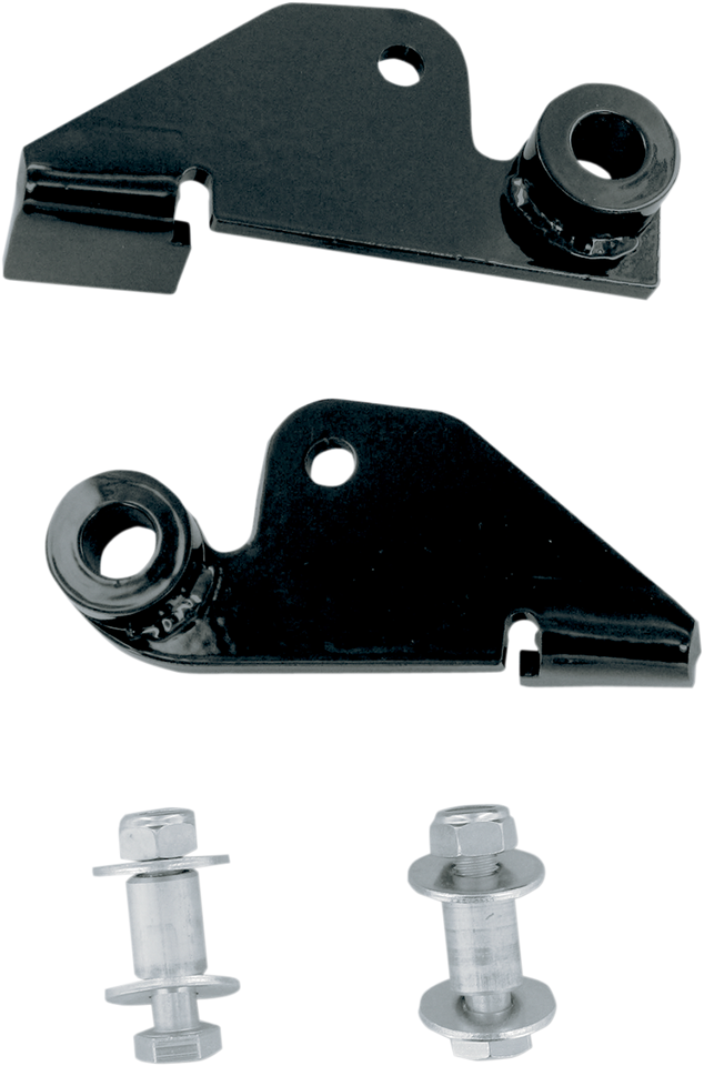 Rear Shock Drop Bracket Lowering Kit - Black - Lowers 1.50" - 98-03 VT750|01-03/05-07 VT750DC - Lutzka's Garage