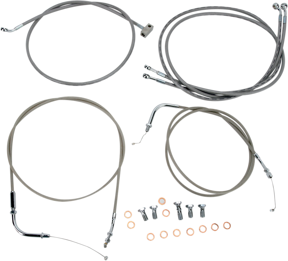 Cable Line Kit - 18" - 20" - Roadliner - Stainless Steel - Lutzka's Garage