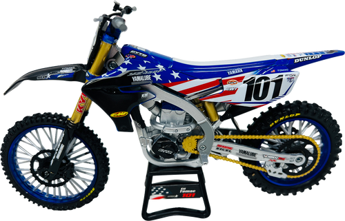 Yamaha YZ450F Motocross of Nations Bike - Eli Tomac - 1:12 Scale - Red/Blue/Yellow